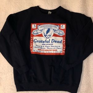 GRATEFUL DEAD “King of Bands” Budweiser Inspired Crew Neck